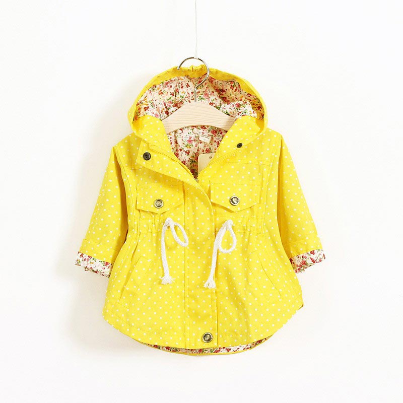 Kids Jackets Girls Hooded Coat